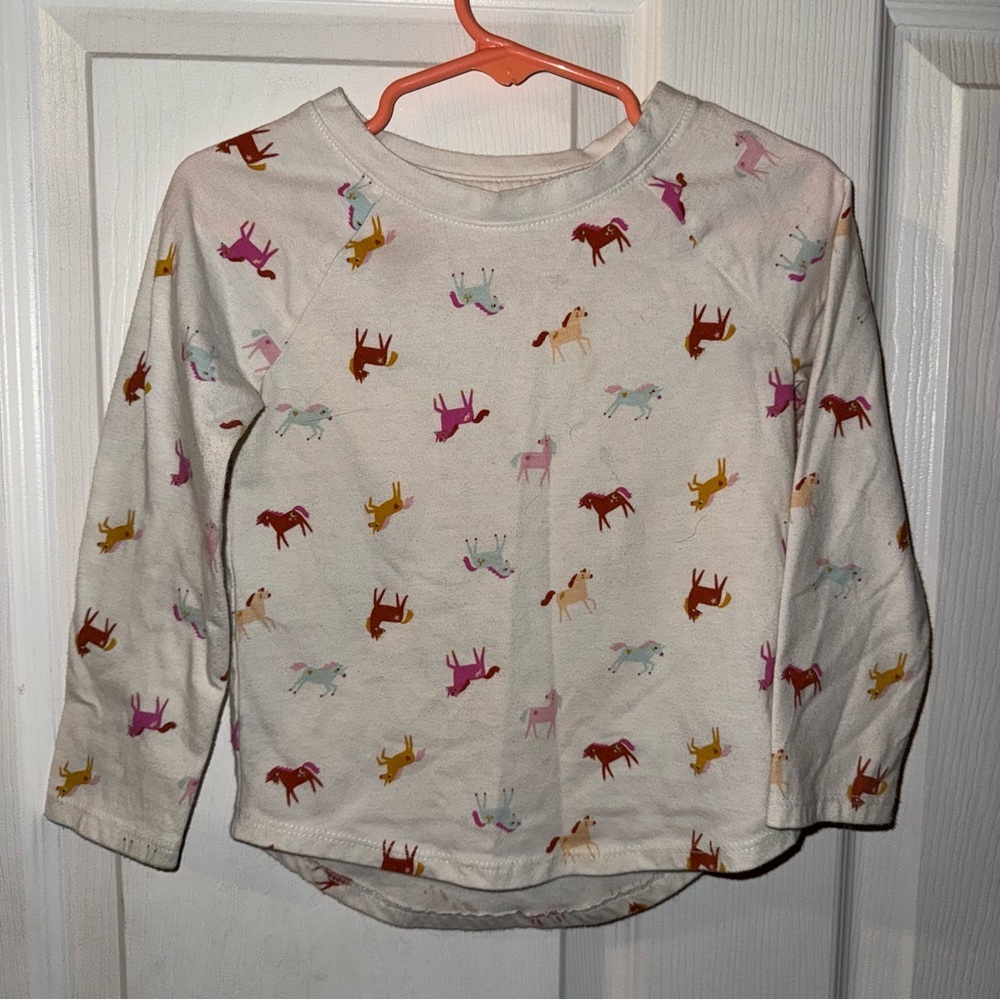 Unicorn + Horses Cat & Jack - 3T Long Sleeve
